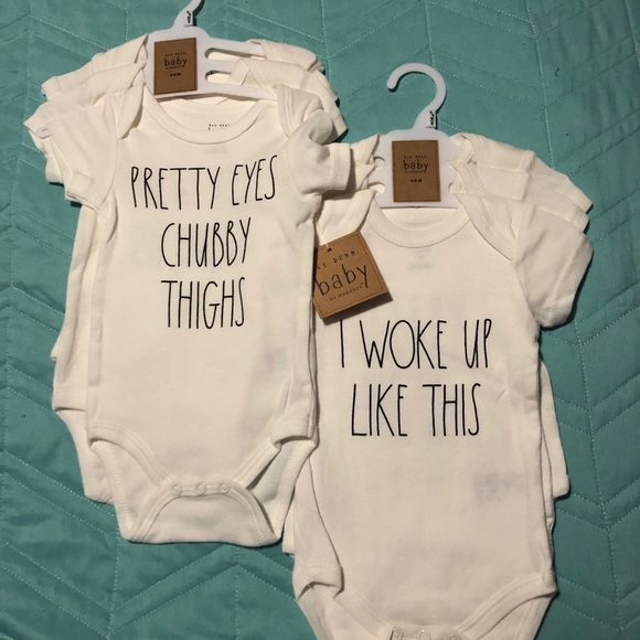 rae dunn baby onesies